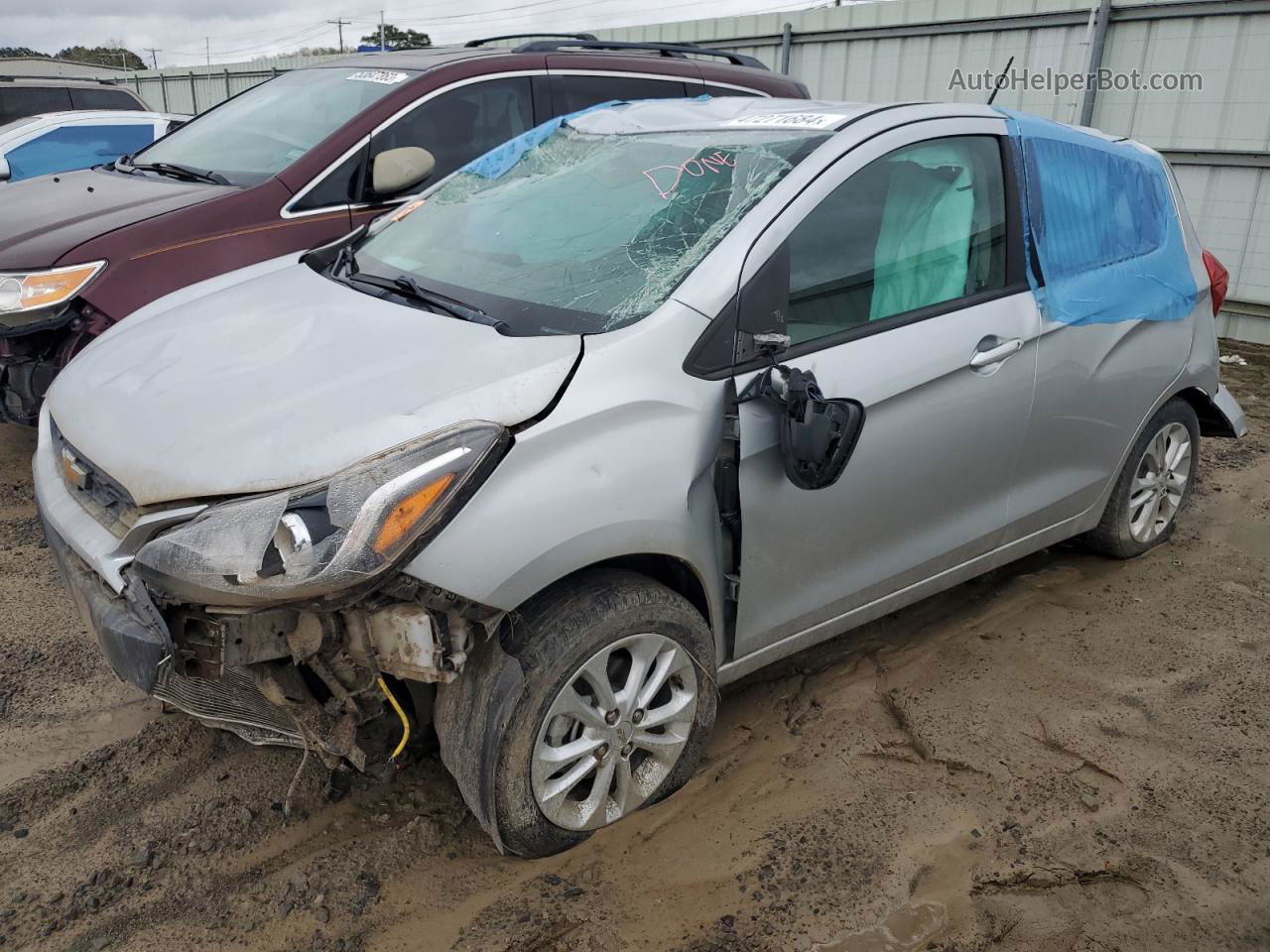 2019 Chevrolet Spark 1lt Silver vin: KL8CD6SA1KC726311