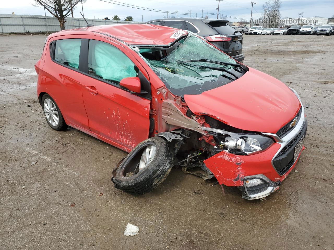 2019 Chevrolet Spark 1lt Red vin: KL8CD6SA1KC733808