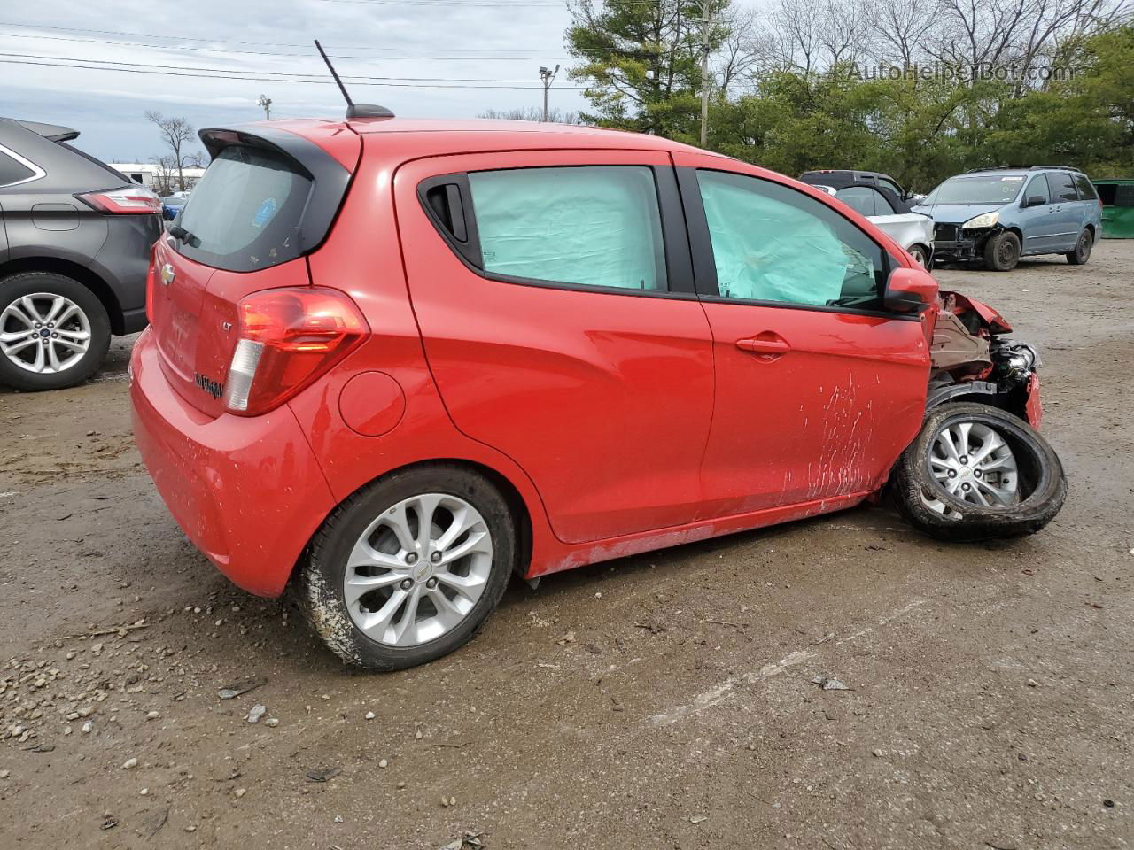 2019 Chevrolet Spark 1lt Red vin: KL8CD6SA1KC733808