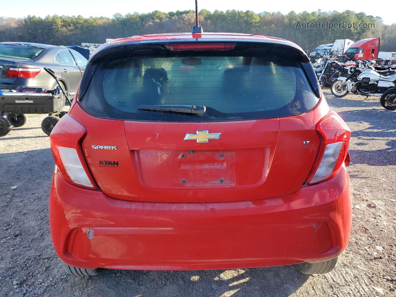 2017 Chevrolet Spark 1lt Red vin: KL8CD6SA2HC826331