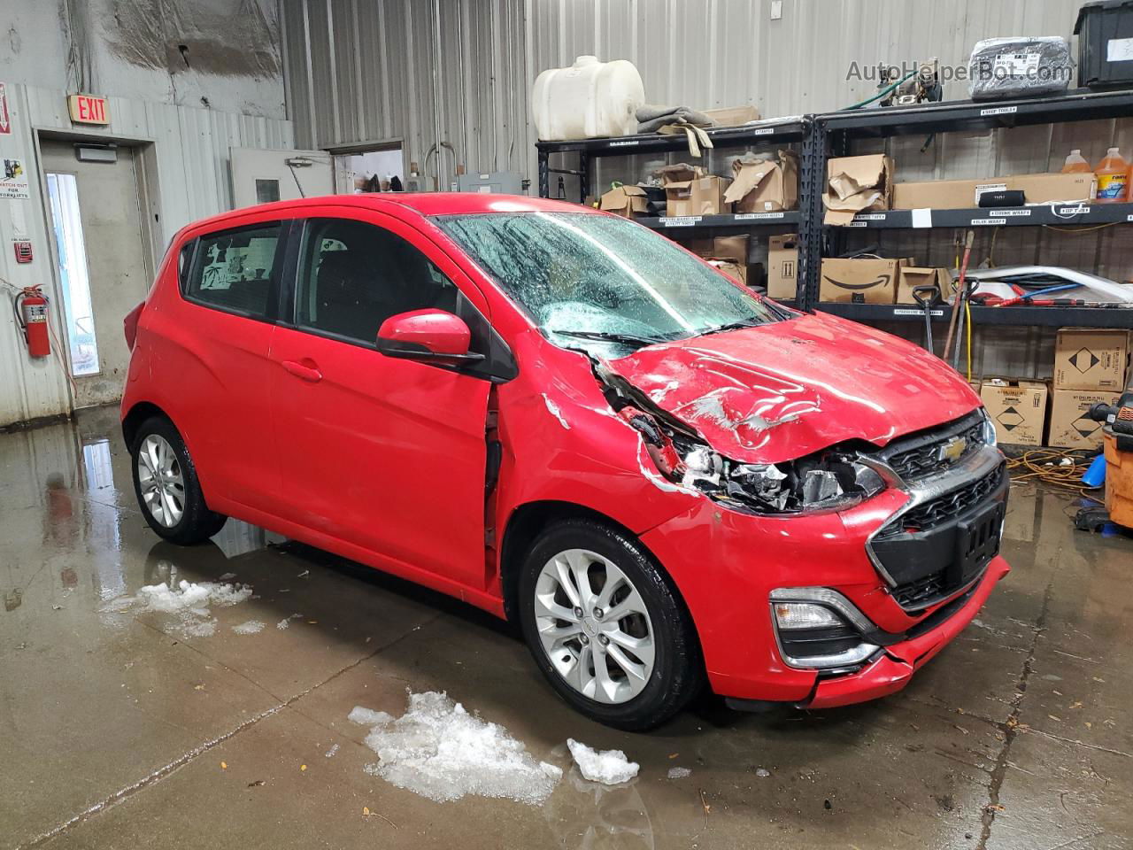 2019 Chevrolet Spark 1lt Red vin: KL8CD6SA2KC730531