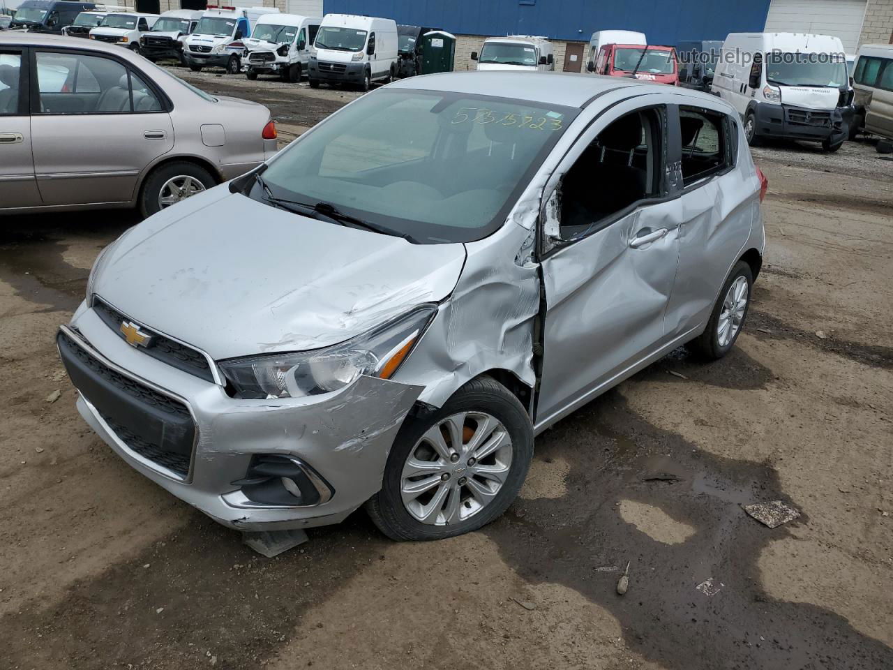 2017 Chevrolet Spark 1lt Silver vin: KL8CD6SA3HC751963