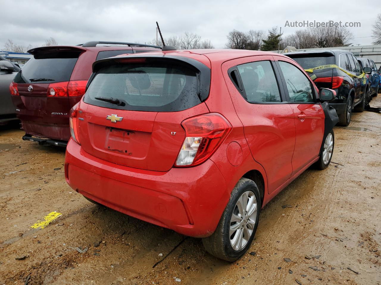 2017 Chevrolet Spark 1lt Red vin: KL8CD6SA4HC718521