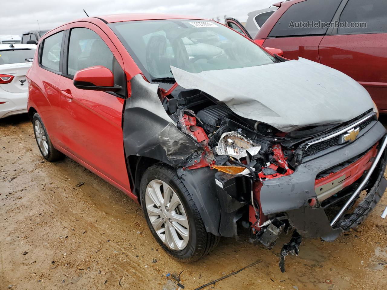 2017 Chevrolet Spark 1lt Red vin: KL8CD6SA4HC718521