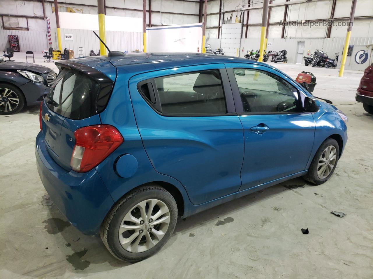 2019 Chevrolet Spark 1lt Blue vin: KL8CD6SA5KC734587