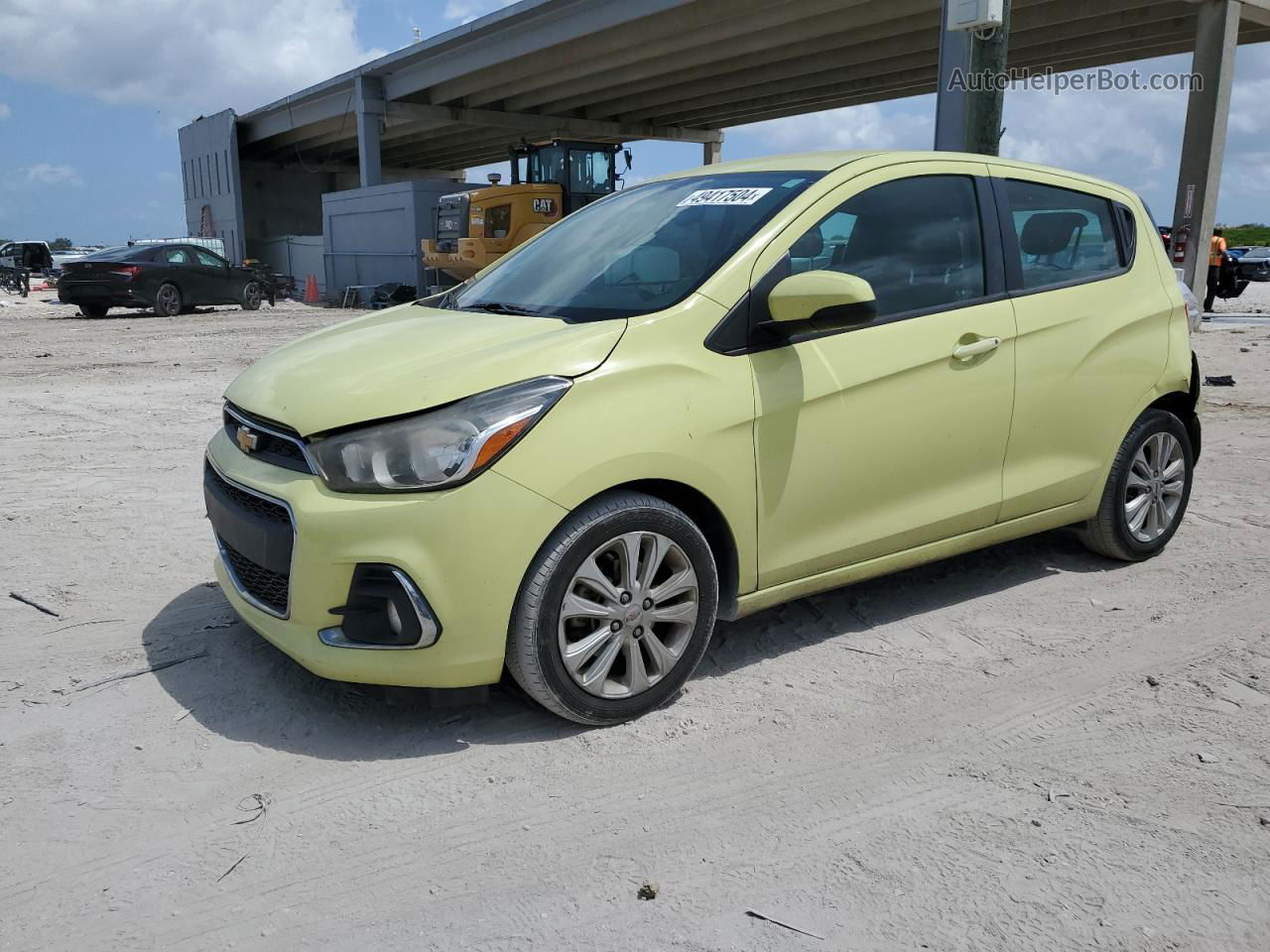 2017 Chevrolet Spark 1lt Yellow vin: KL8CD6SA6HC720545