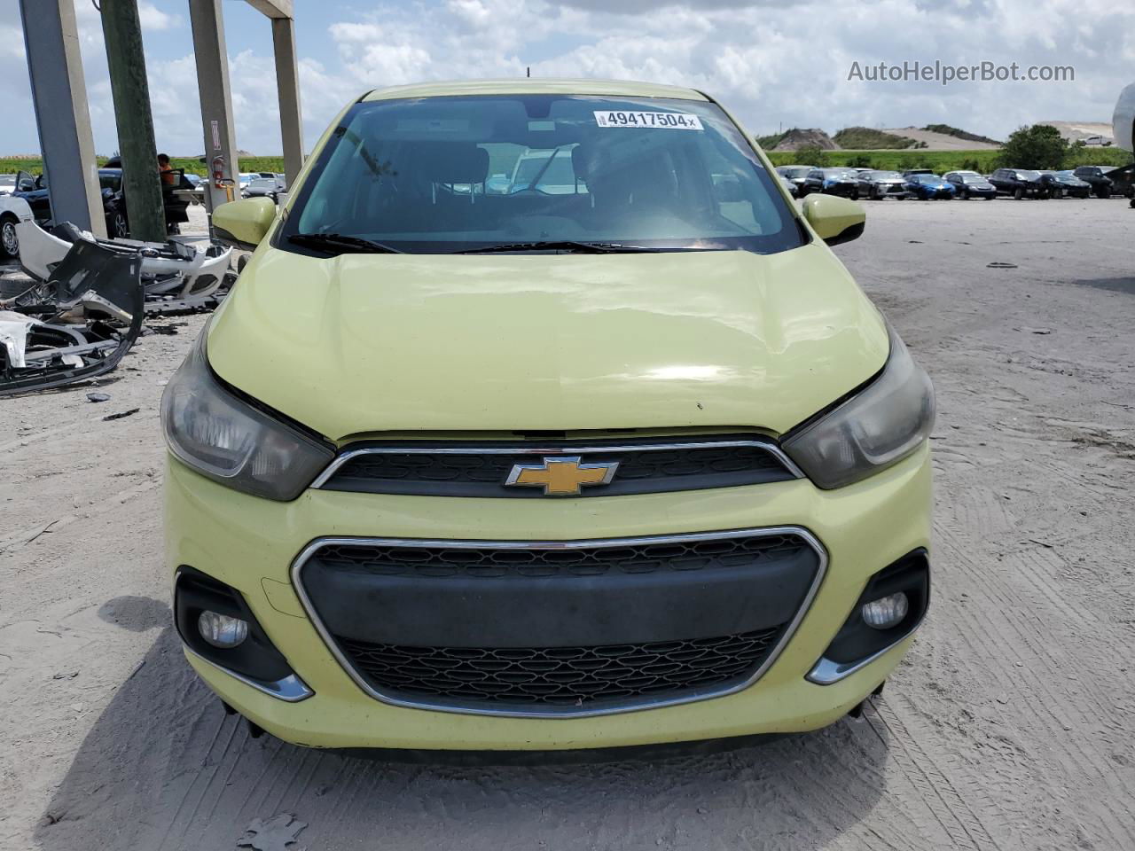 2017 Chevrolet Spark 1lt Yellow vin: KL8CD6SA6HC720545