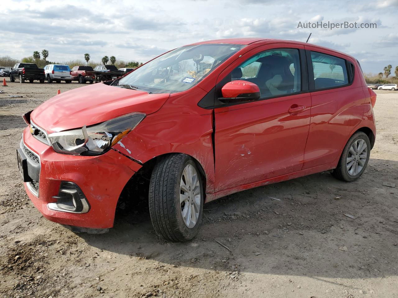 2017 Chevrolet Spark 1lt Red vin: KL8CD6SA6HC794113