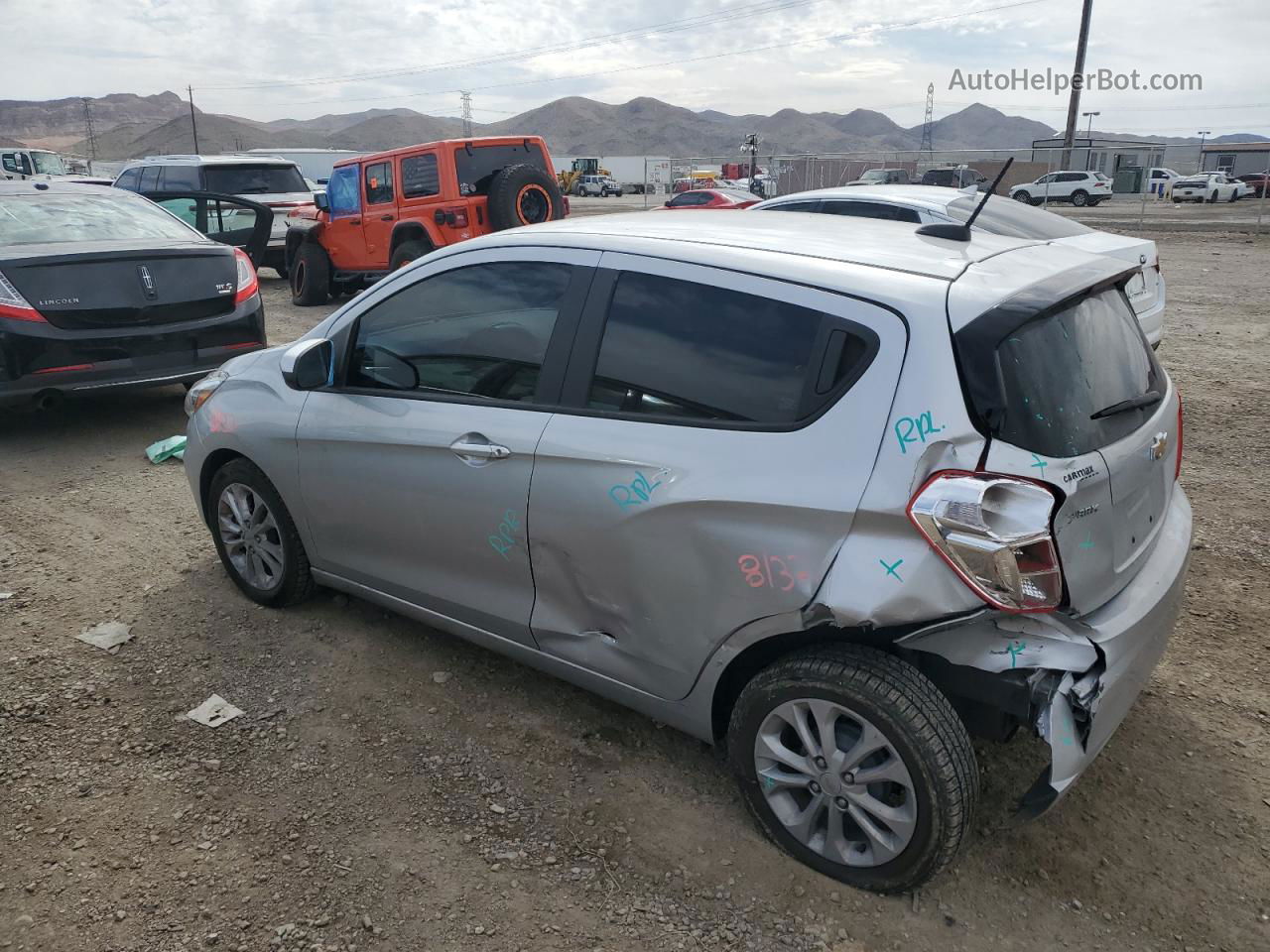 2019 Chevrolet Spark 1lt Silver vin: KL8CD6SA6KC707785