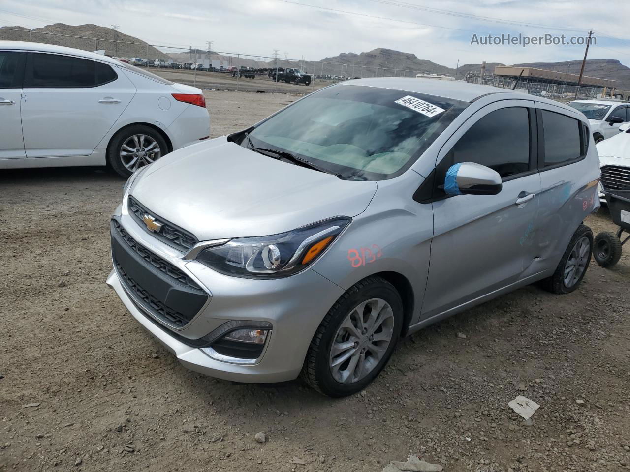 2019 Chevrolet Spark 1lt Silver vin: KL8CD6SA6KC707785