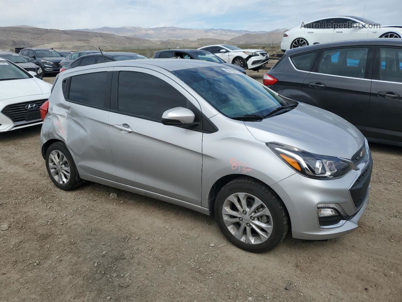 2019 Chevrolet Spark 1lt Silver vin: KL8CD6SA6KC707785