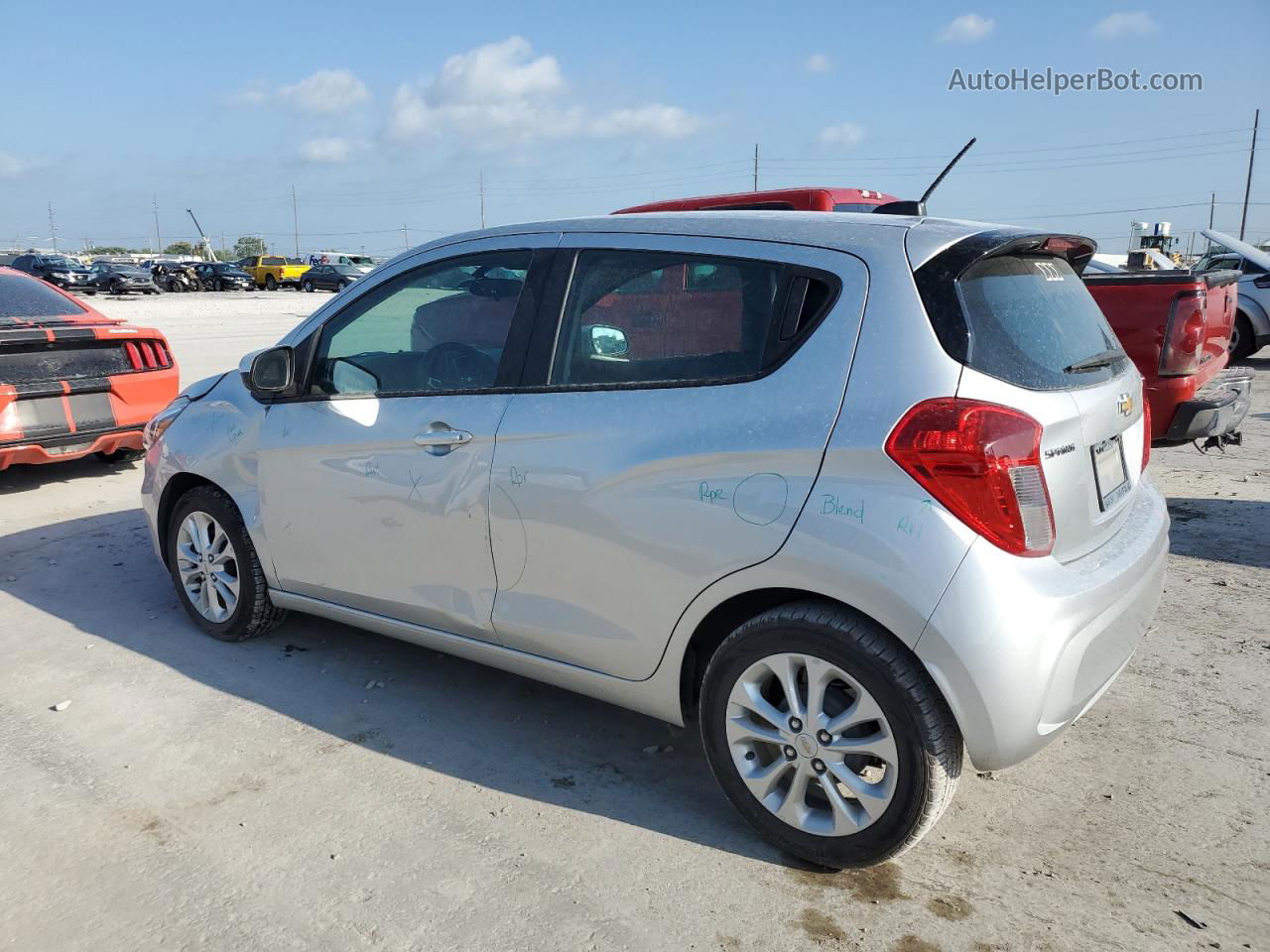 2019 Chevrolet Spark 1lt Silver vin: KL8CD6SA6KC728913