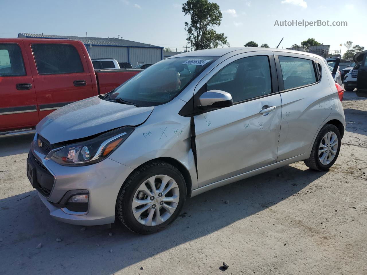 2019 Chevrolet Spark 1lt Silver vin: KL8CD6SA6KC728913