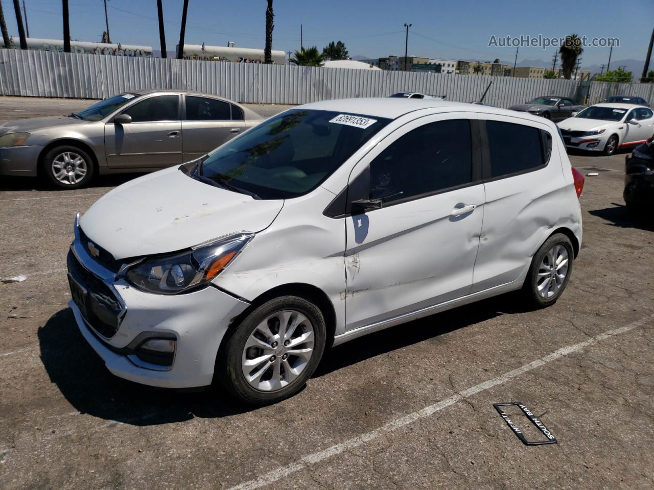 2019 Chevrolet Spark 1lt White vin: KL8CD6SA6KC729186