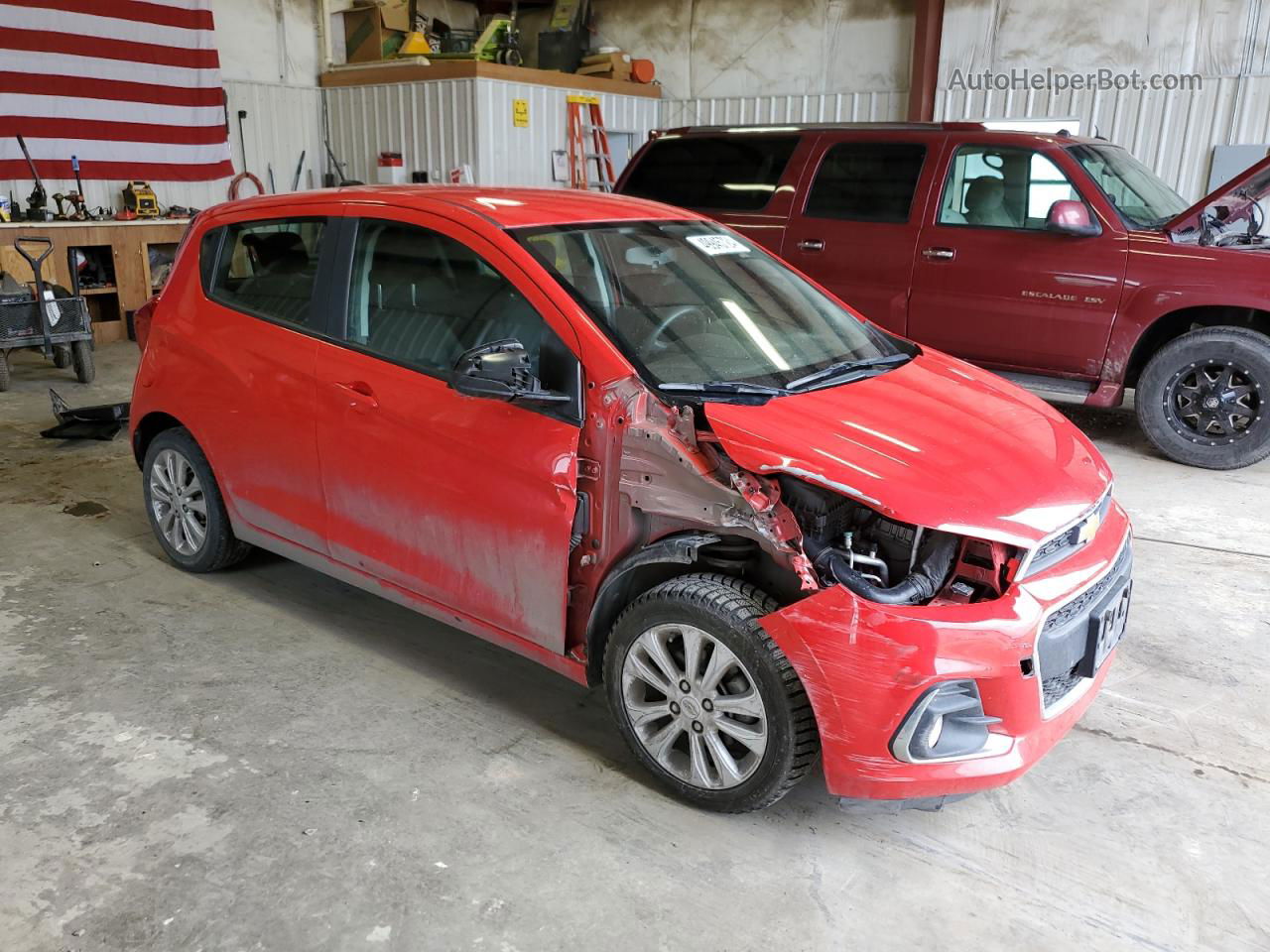 2017 Chevrolet Spark 1lt Red vin: KL8CD6SA7HC717119