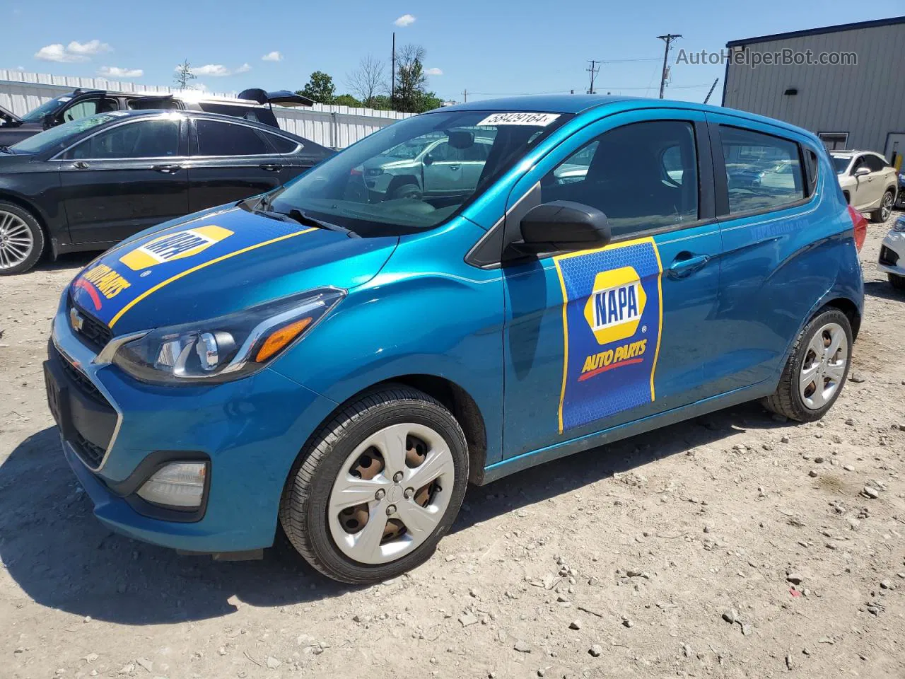 2019 Chevrolet Spark Ls Blue vin: KL8CB6SA7KC760372