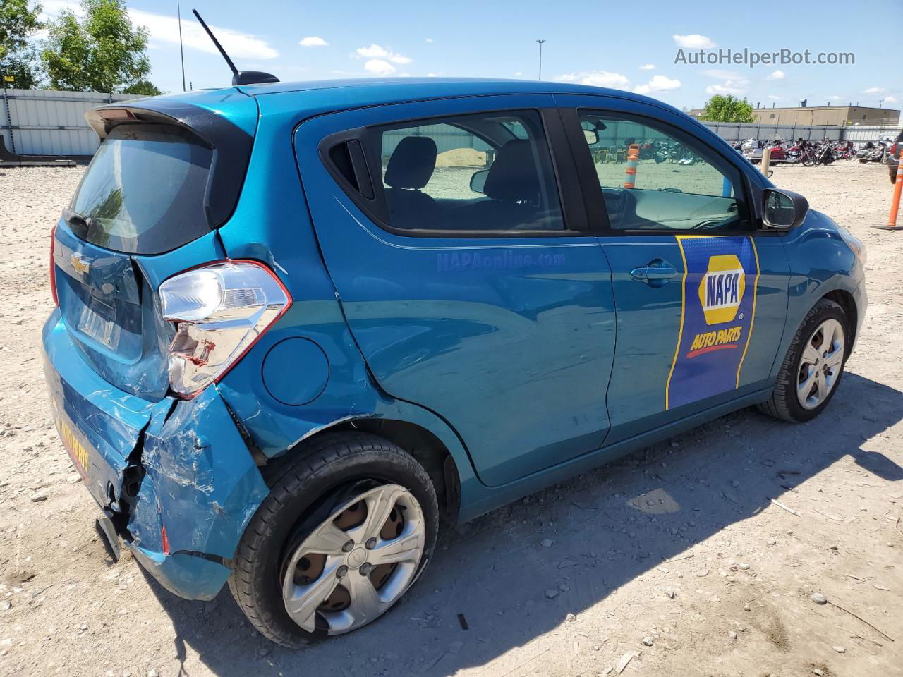 2019 Chevrolet Spark Ls Blue vin: KL8CB6SA7KC760372