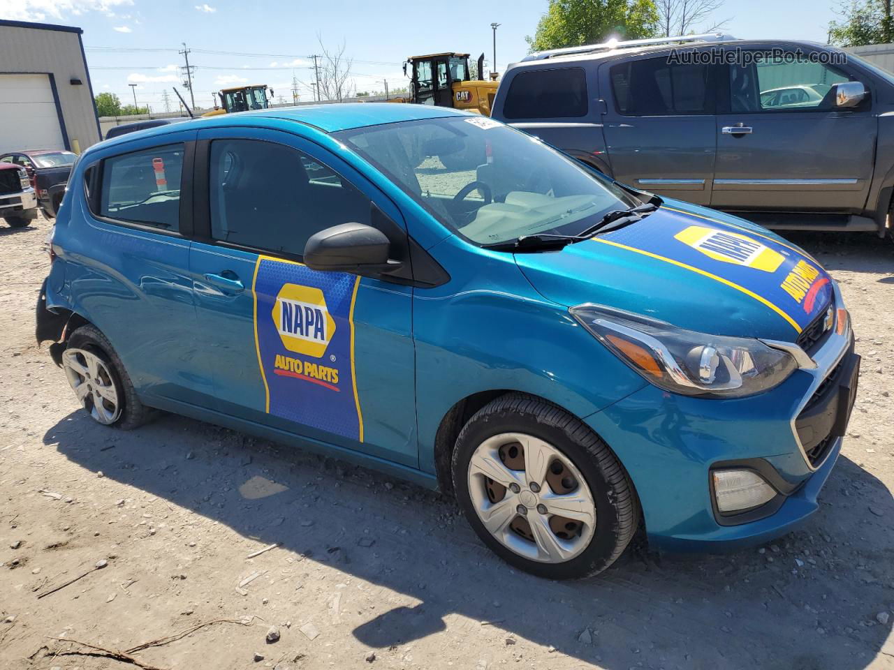 2019 Chevrolet Spark Ls Blue vin: KL8CB6SA7KC760372