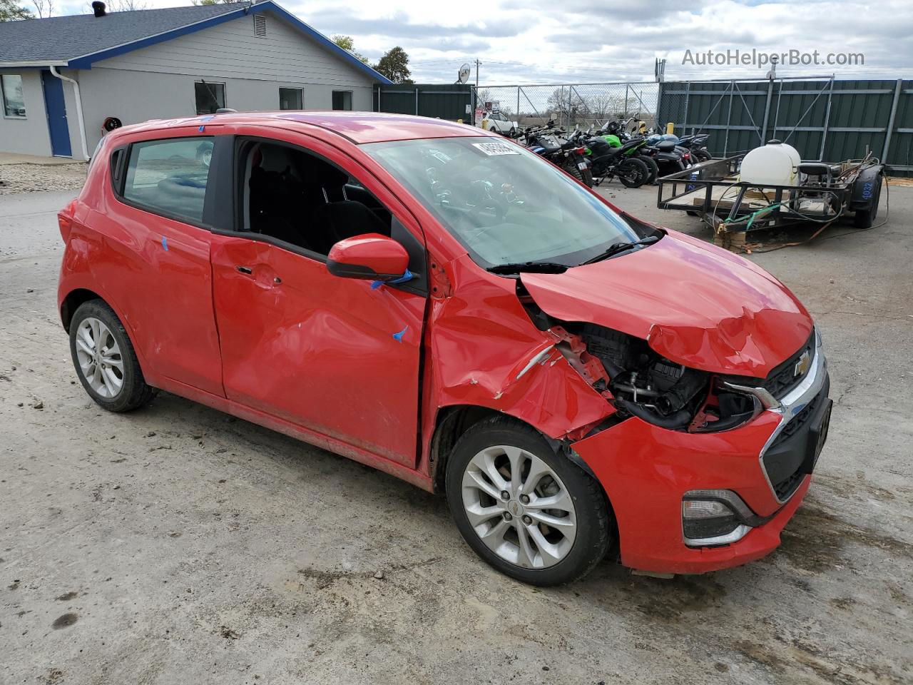 2019 Chevrolet Spark 1lt Red vin: KL8CD6SA8KC719601