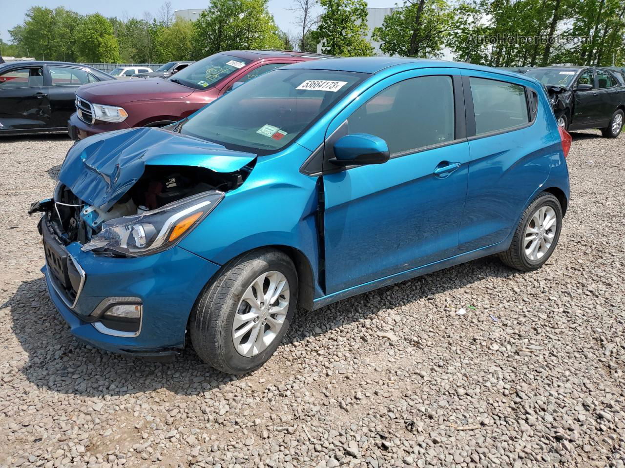 2019 Chevrolet Spark 1lt Blue vin: KL8CD6SA8KC720179