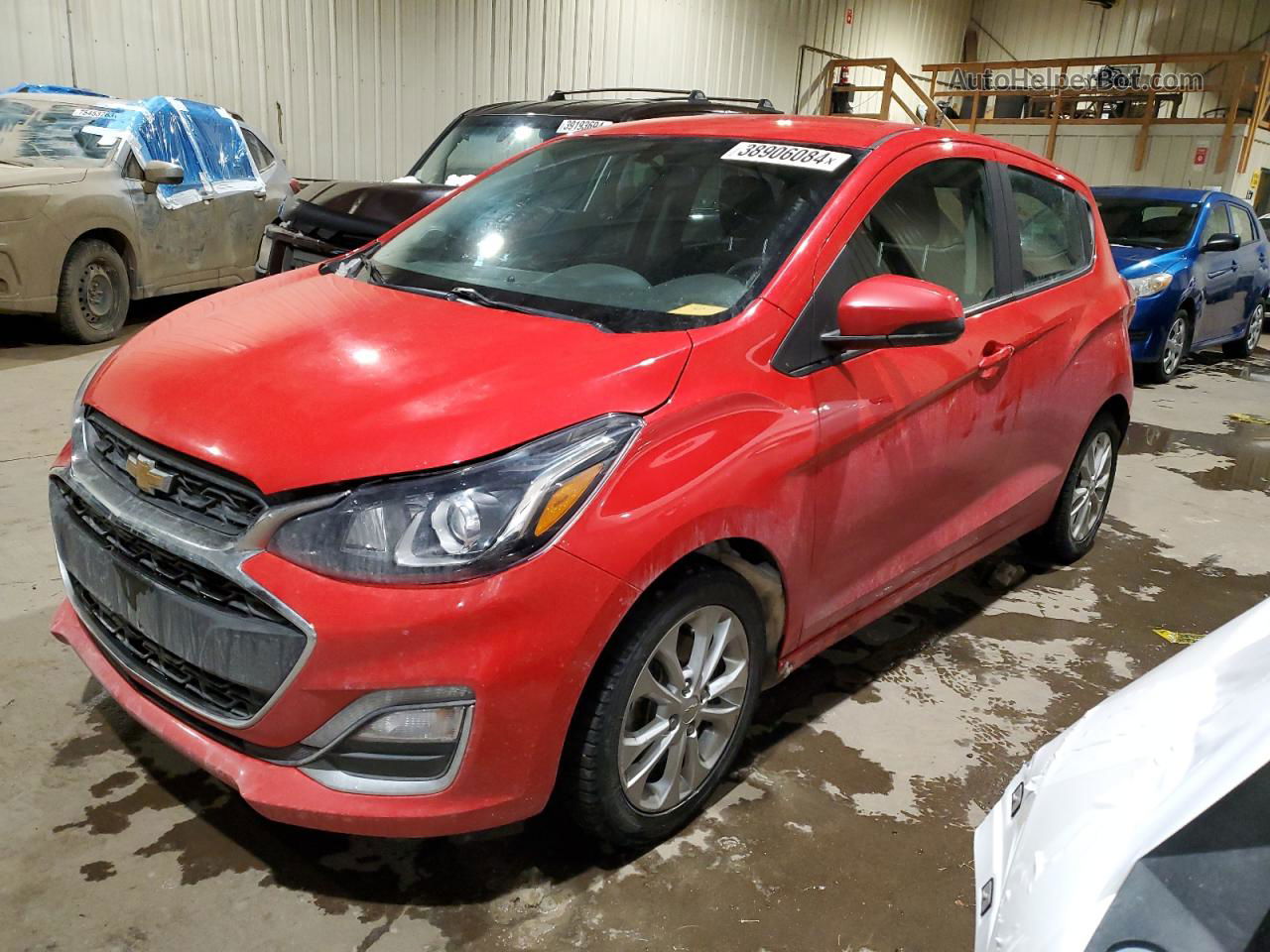 2019 Chevrolet Spark 1lt Red vin: KL8CD6SA8KC755630