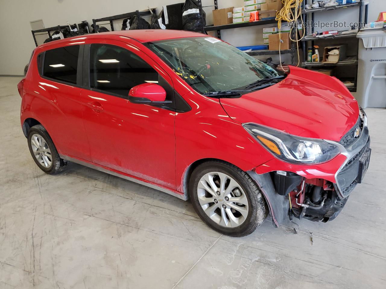 2019 Chevrolet Spark 1lt Red vin: KL8CD6SA8KC763923