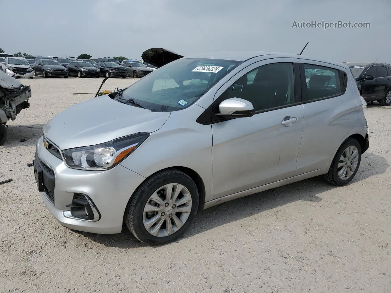 2017 Chevrolet Spark 1lt Silver vin: KL8CD6SA9HC742829