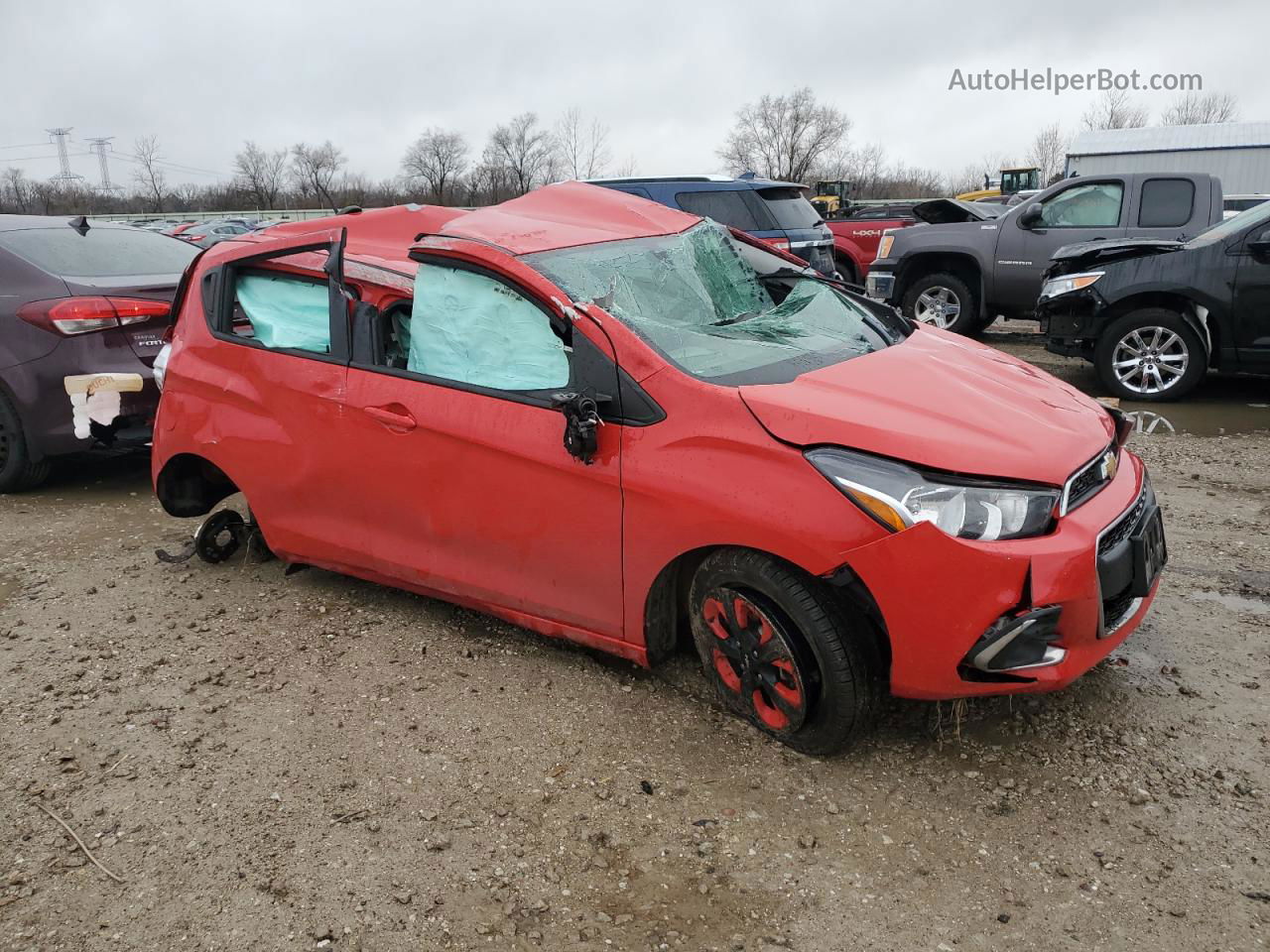 2017 Chevrolet Spark 1lt Red vin: KL8CD6SAXHC753418