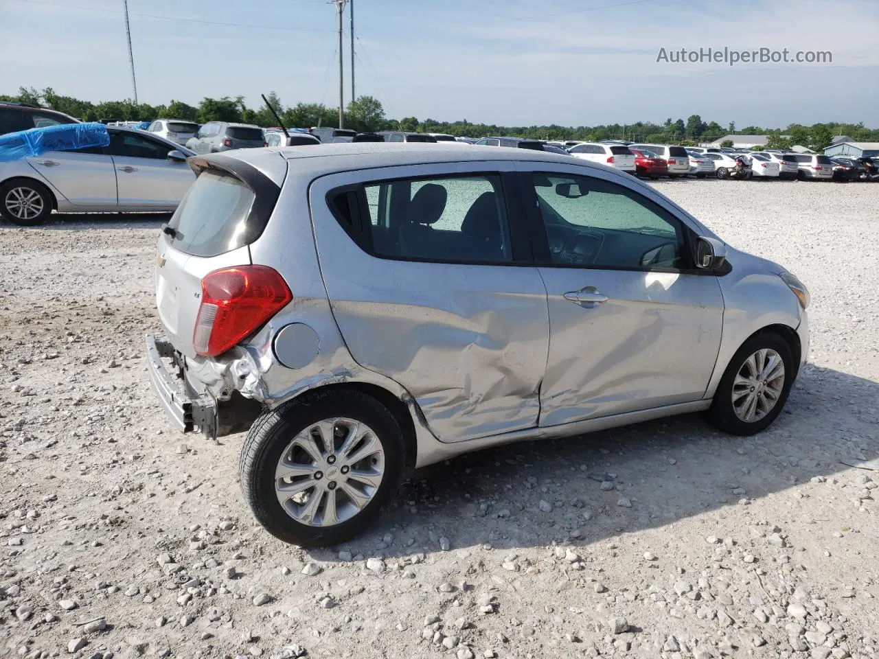 2017 Chevrolet Spark 1lt Silver vin: KL8CD6SAXHC760658