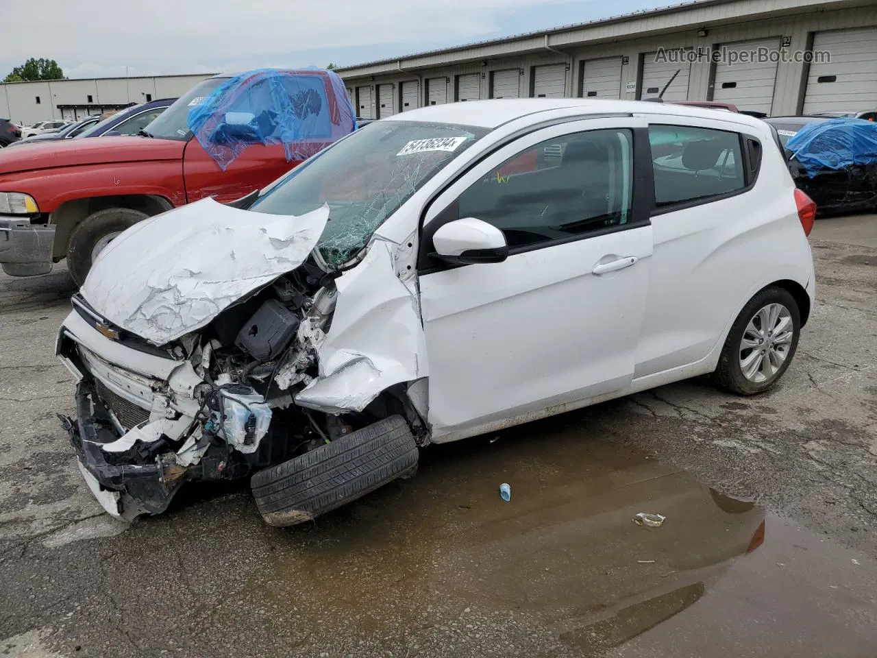 2017 Chevrolet Spark 1lt White vin: KL8CD6SAXHC822933