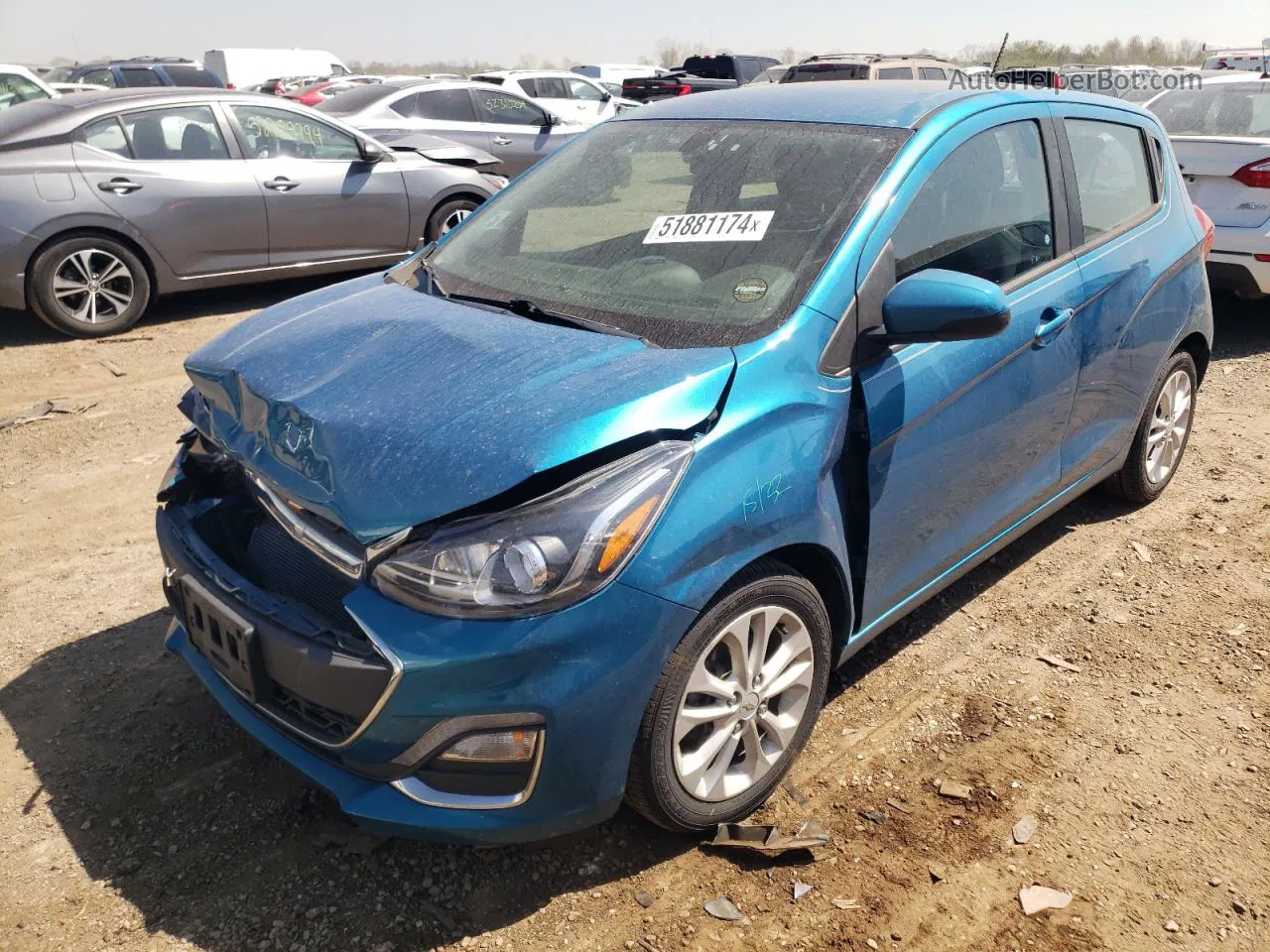 2019 Chevrolet Spark 1lt Blue vin: KL8CD6SAXKC720281