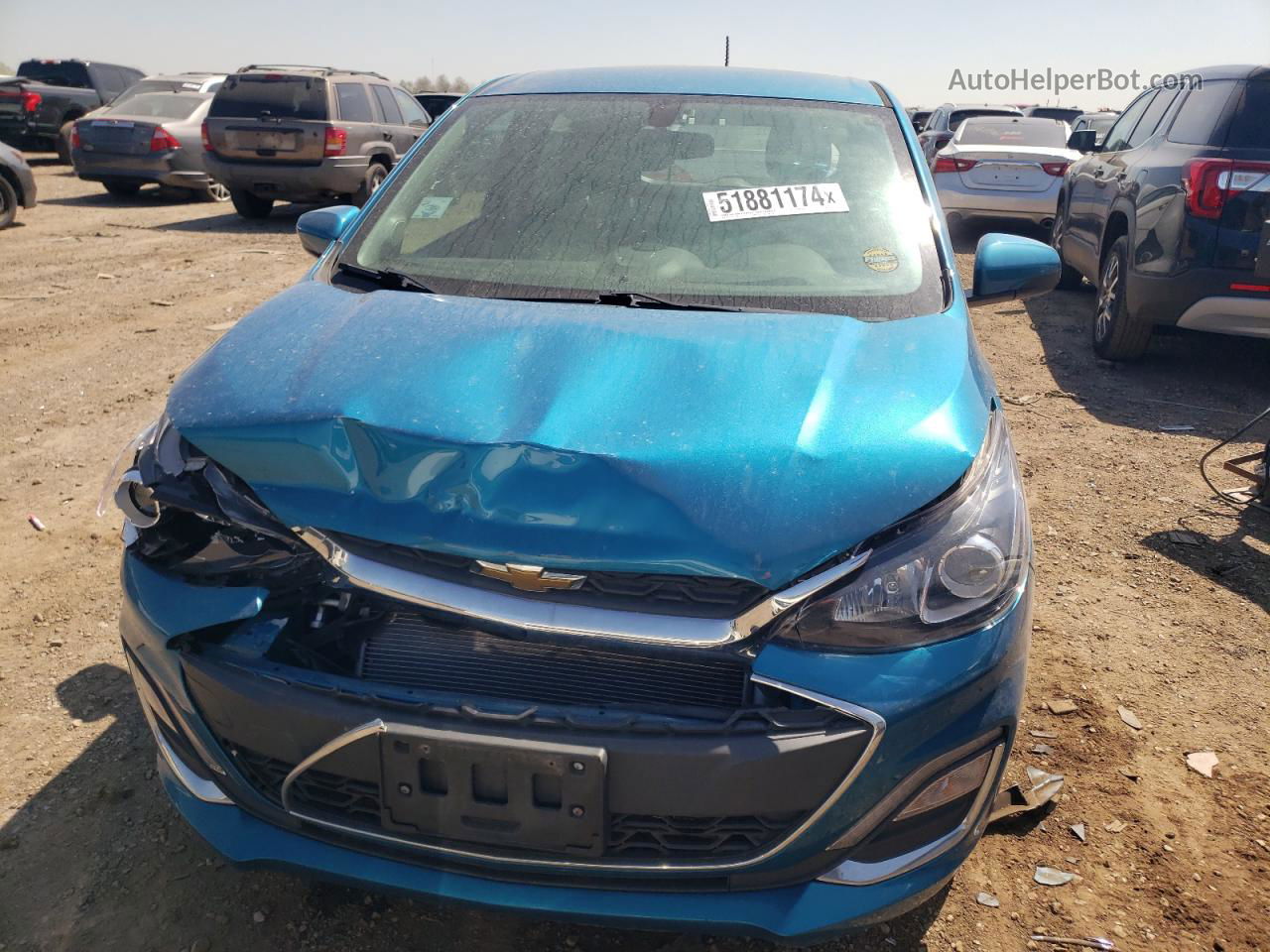 2019 Chevrolet Spark 1lt Синий vin: KL8CD6SAXKC720281