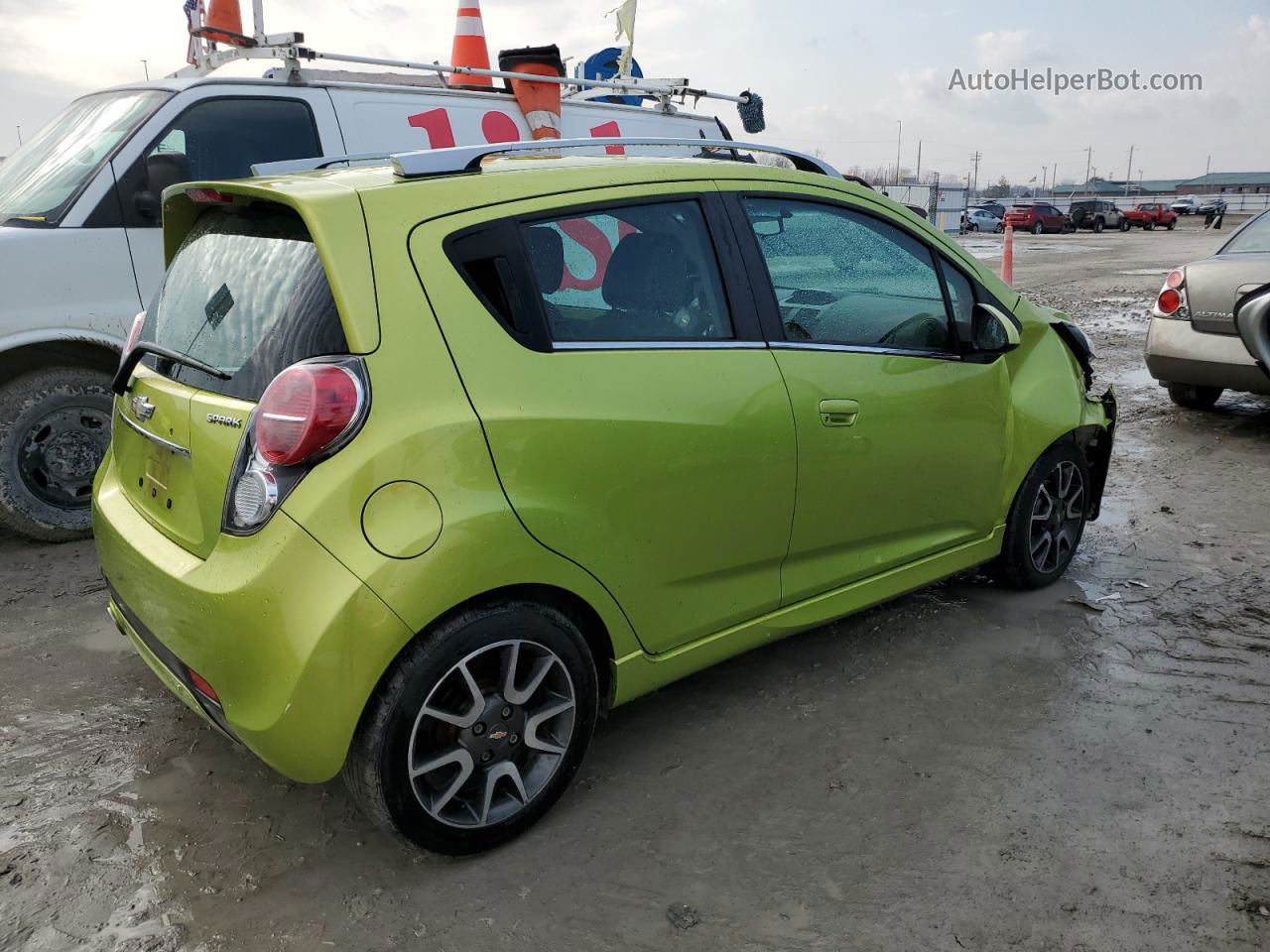 2013 Chevrolet Spark 2lt Green vin: KL8CF6S91DC501325