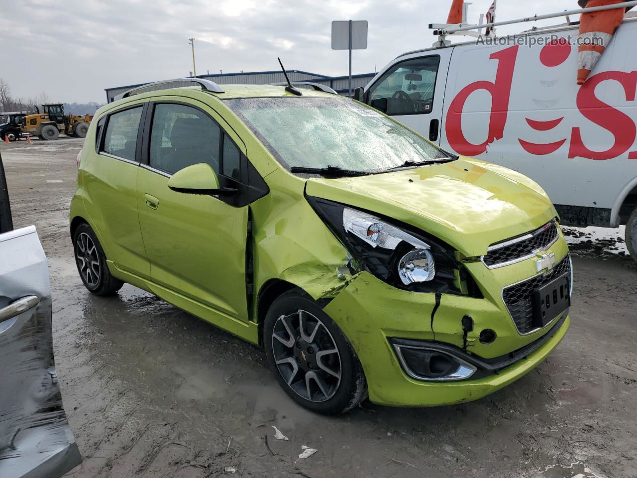 2013 Chevrolet Spark 2lt Green vin: KL8CF6S91DC501325