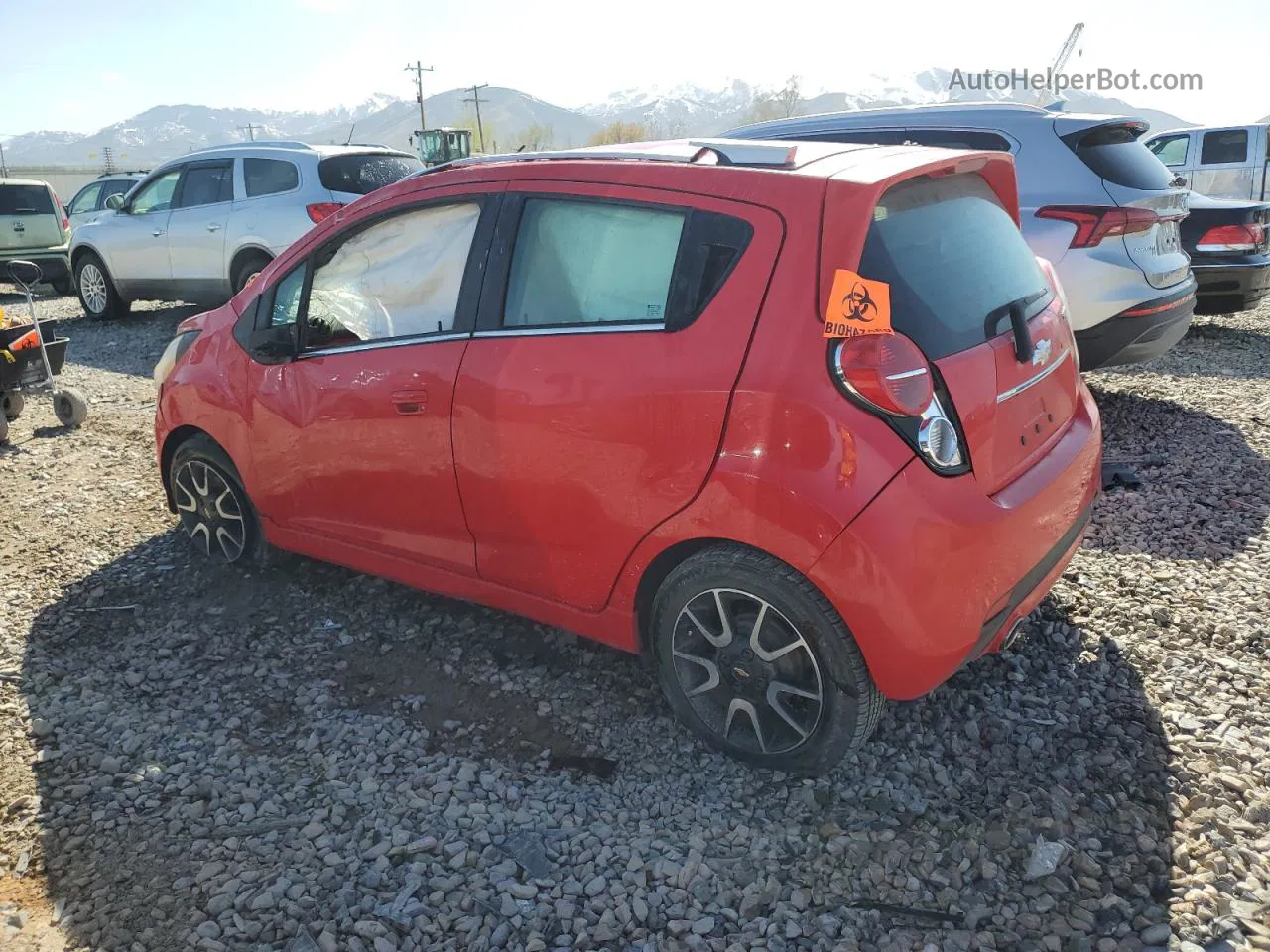 2013 Chevrolet Spark 2lt Red vin: KL8CF6S93DC508406