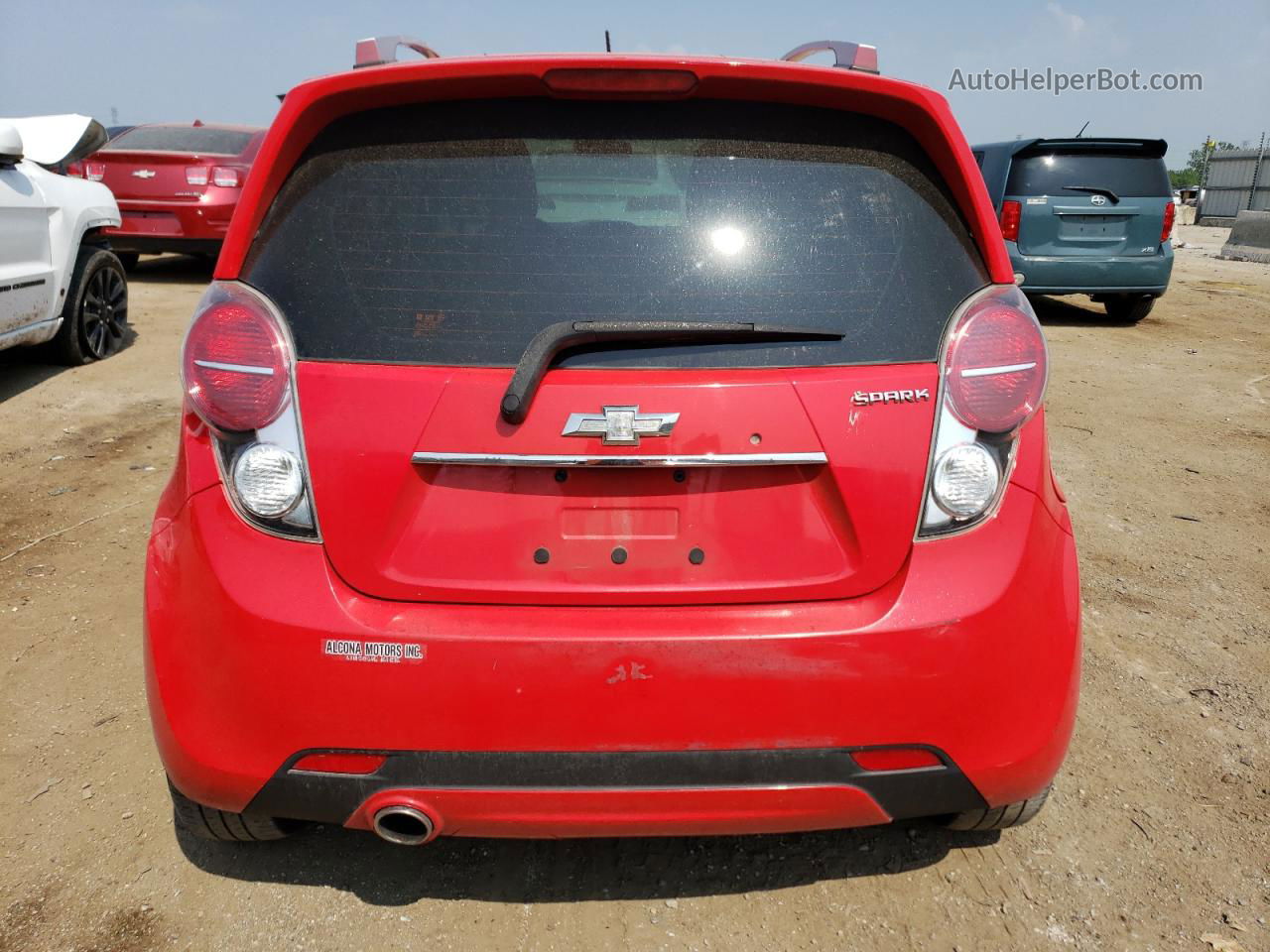 2013 Chevrolet Spark 2lt Red vin: KL8CF6S96DC509307