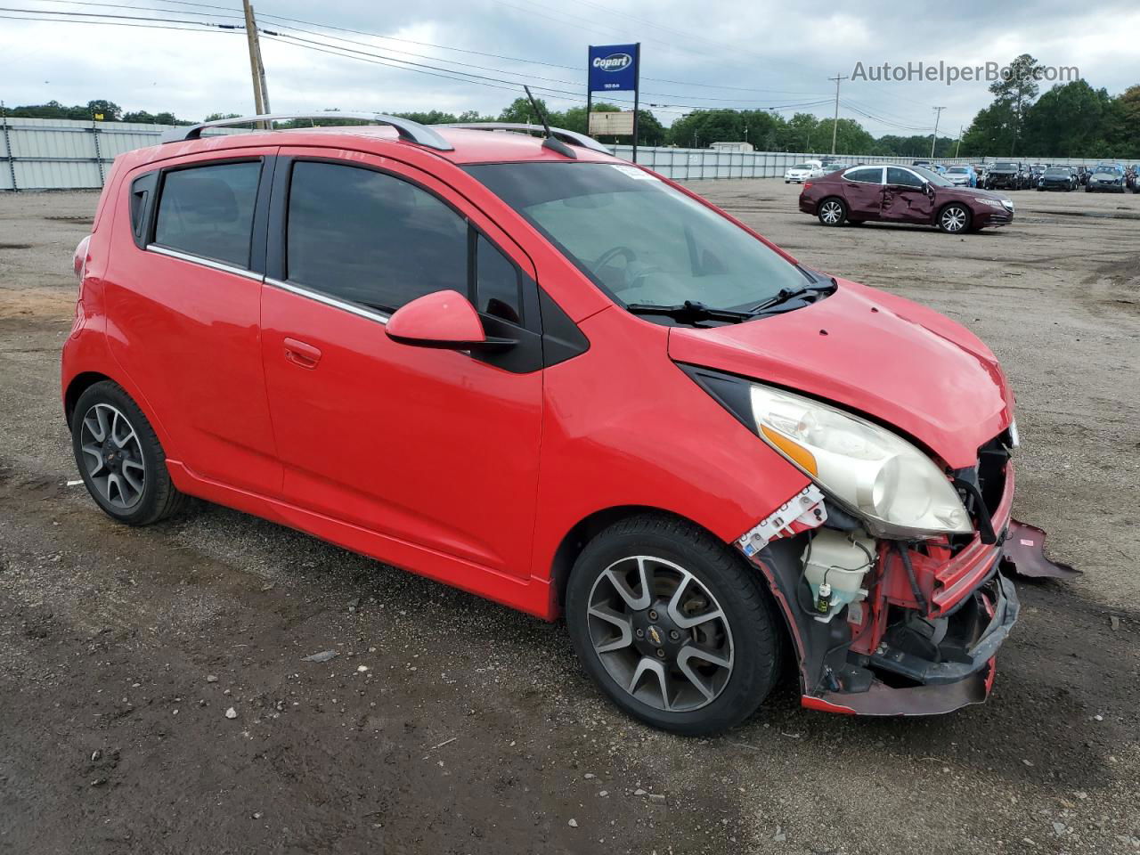 2013 Chevrolet Spark 2lt Red vin: KL8CF6S96DC571323