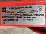 2013 Chevrolet Spark 2lt Red vin: KL8CF6S96DC571323