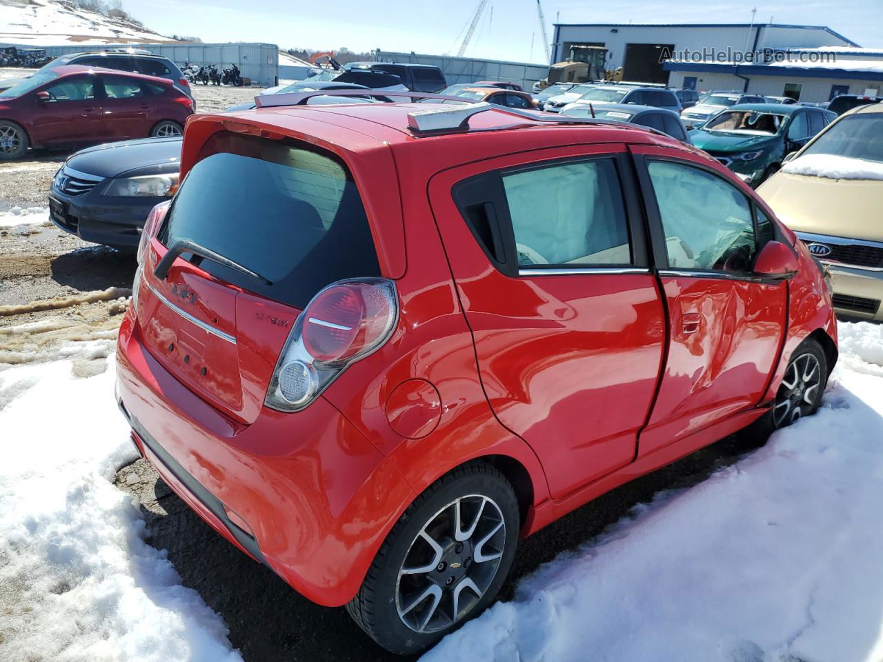 2013 Chevrolet Spark 2lt Red vin: KL8CF6S98DC565605