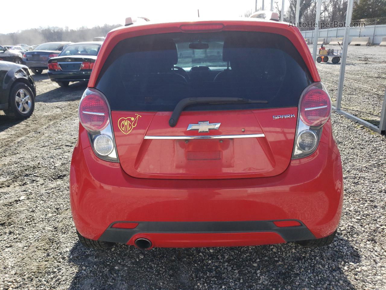 2015 Chevrolet Spark 2lt Red vin: KL8CF6S98FC740521