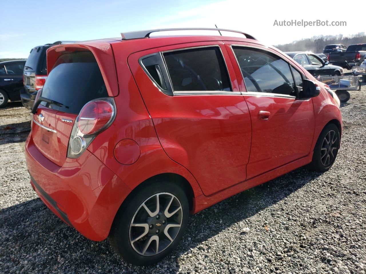 2015 Chevrolet Spark 2lt Red vin: KL8CF6S98FC740521