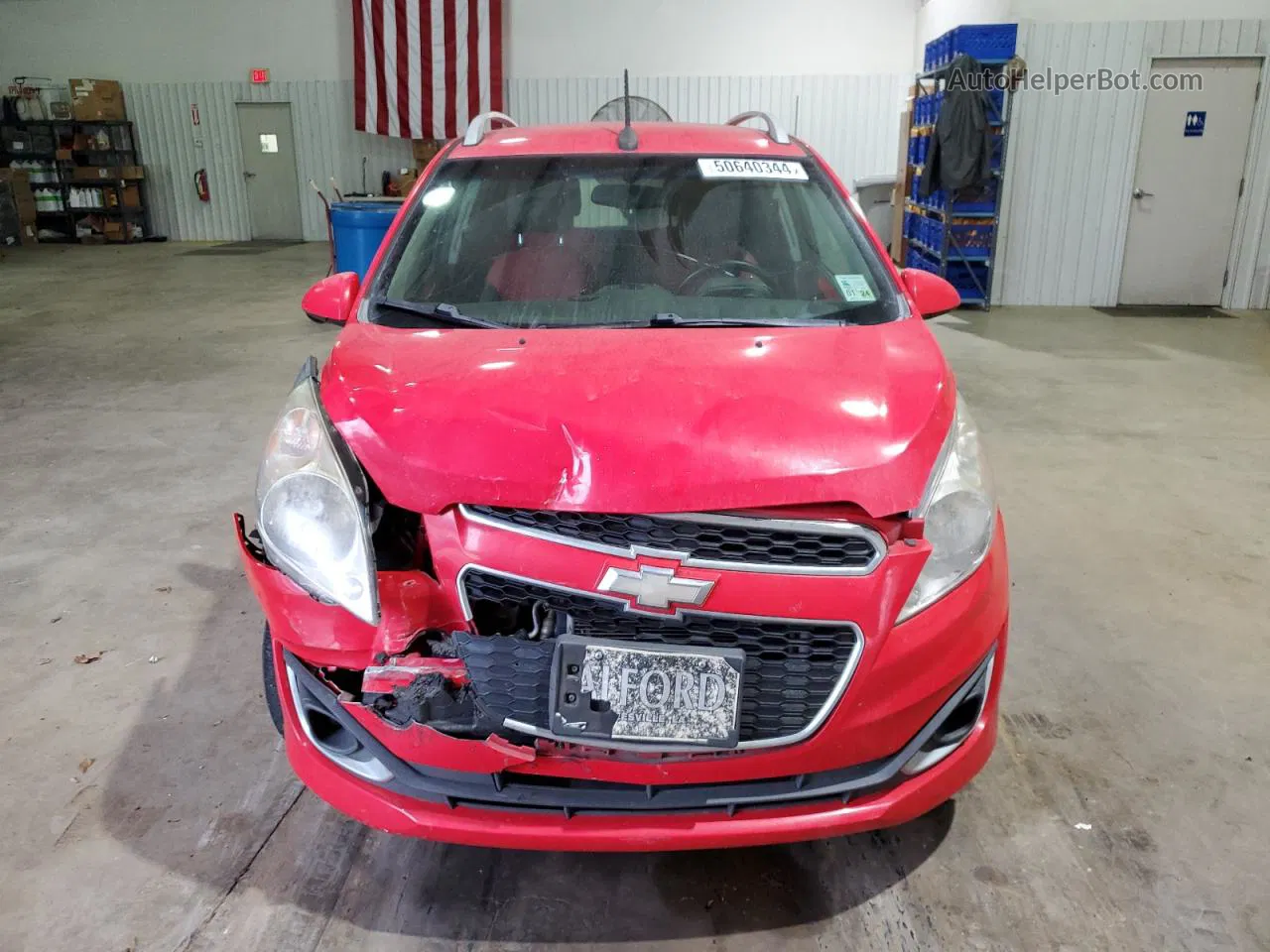 2013 Chevrolet Spark 2lt Red vin: KL8CF6S99DC595986