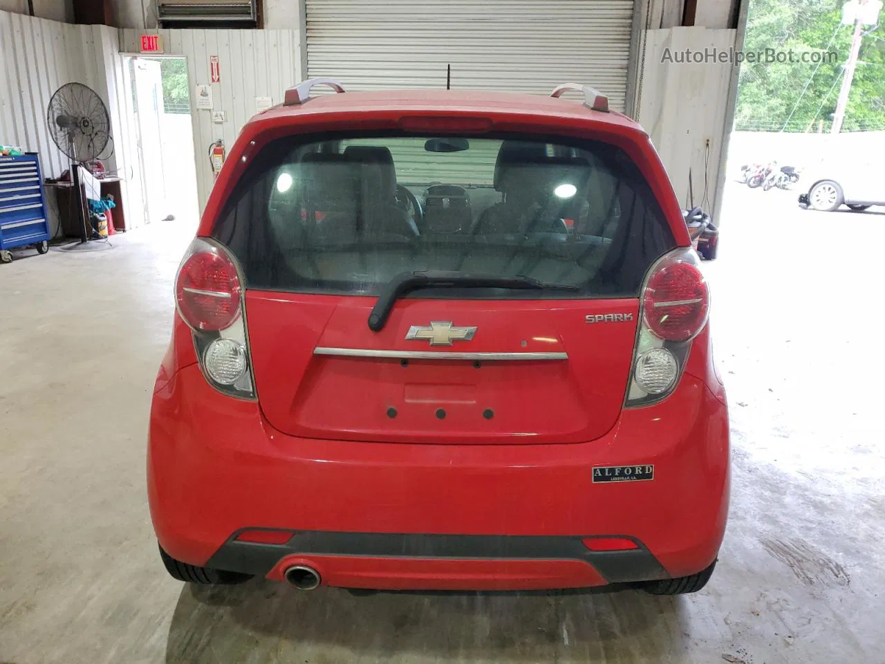 2013 Chevrolet Spark 2lt Red vin: KL8CF6S99DC595986