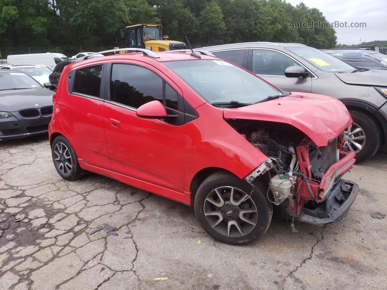 2013 Chevrolet Spark 2lt Red vin: KL8CF6S9XDC505678