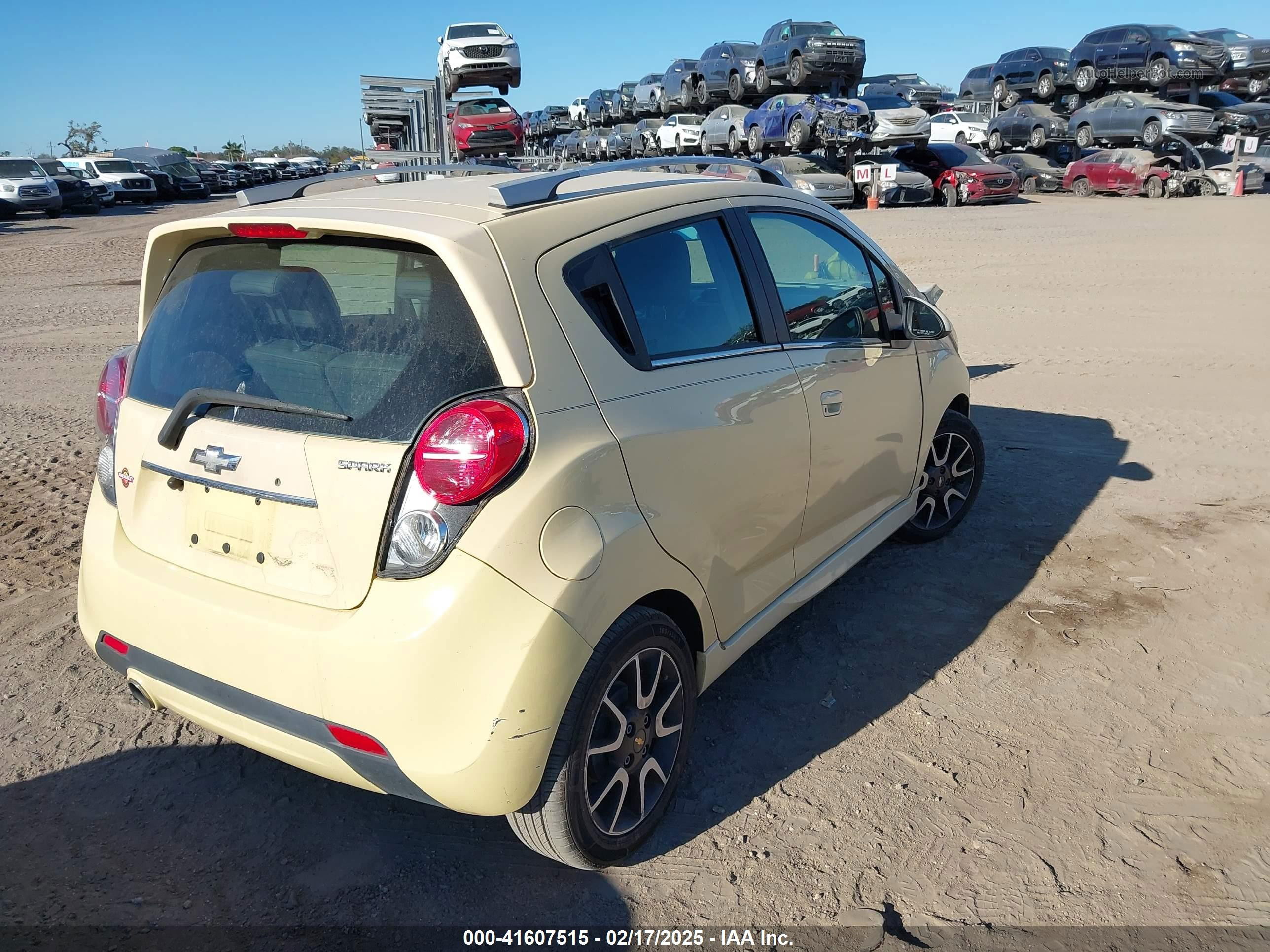 2013 Chevrolet Spark 2lt Auto Yellow vin: KL8CF6S9XDC520147