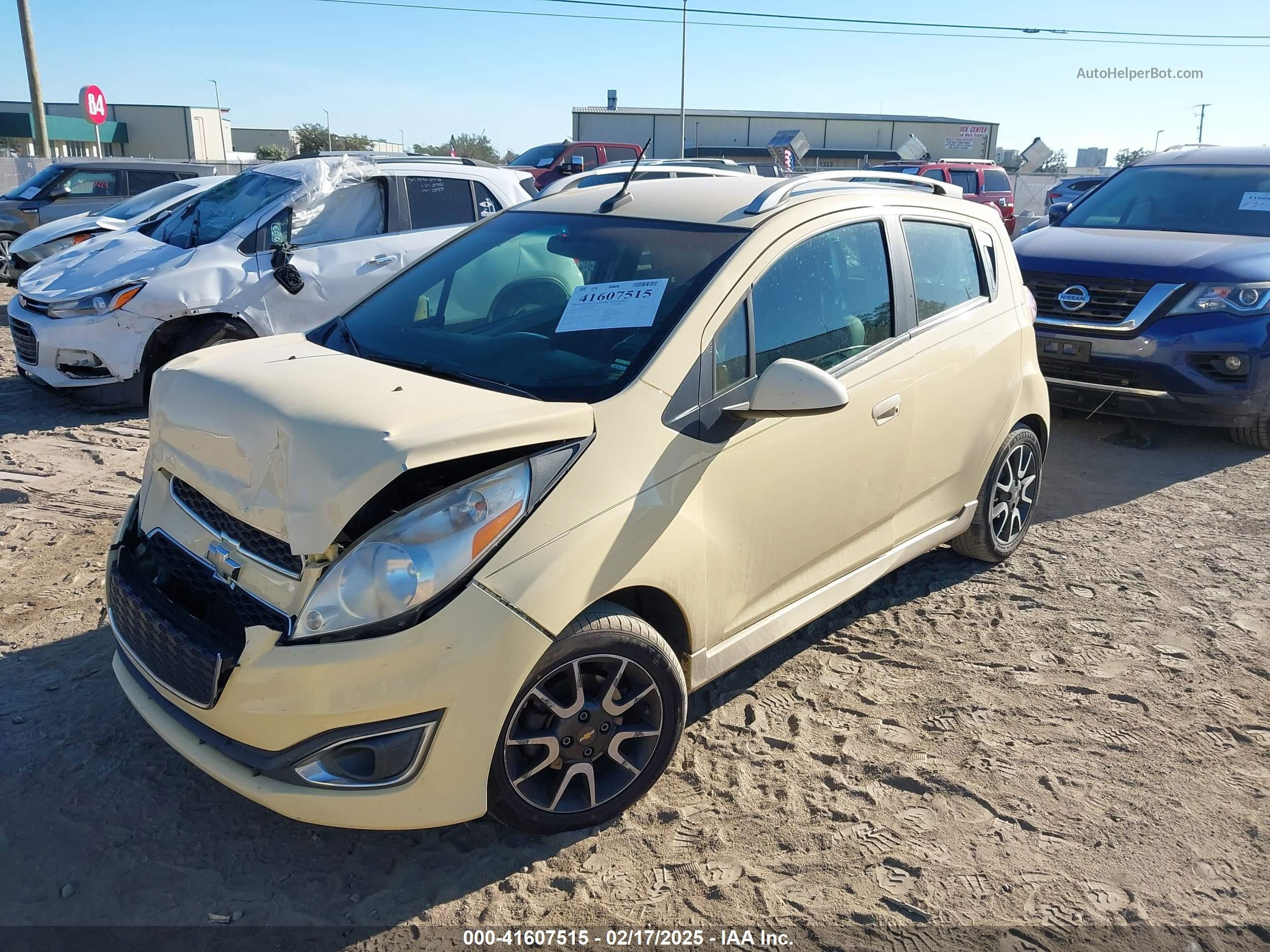 2013 Chevrolet Spark 2lt Auto Yellow vin: KL8CF6S9XDC520147