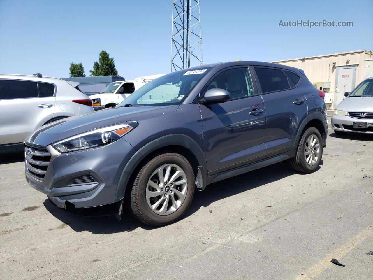 2016 Hyundai Tucson Se Gray vin: KM8J23A40GU213806