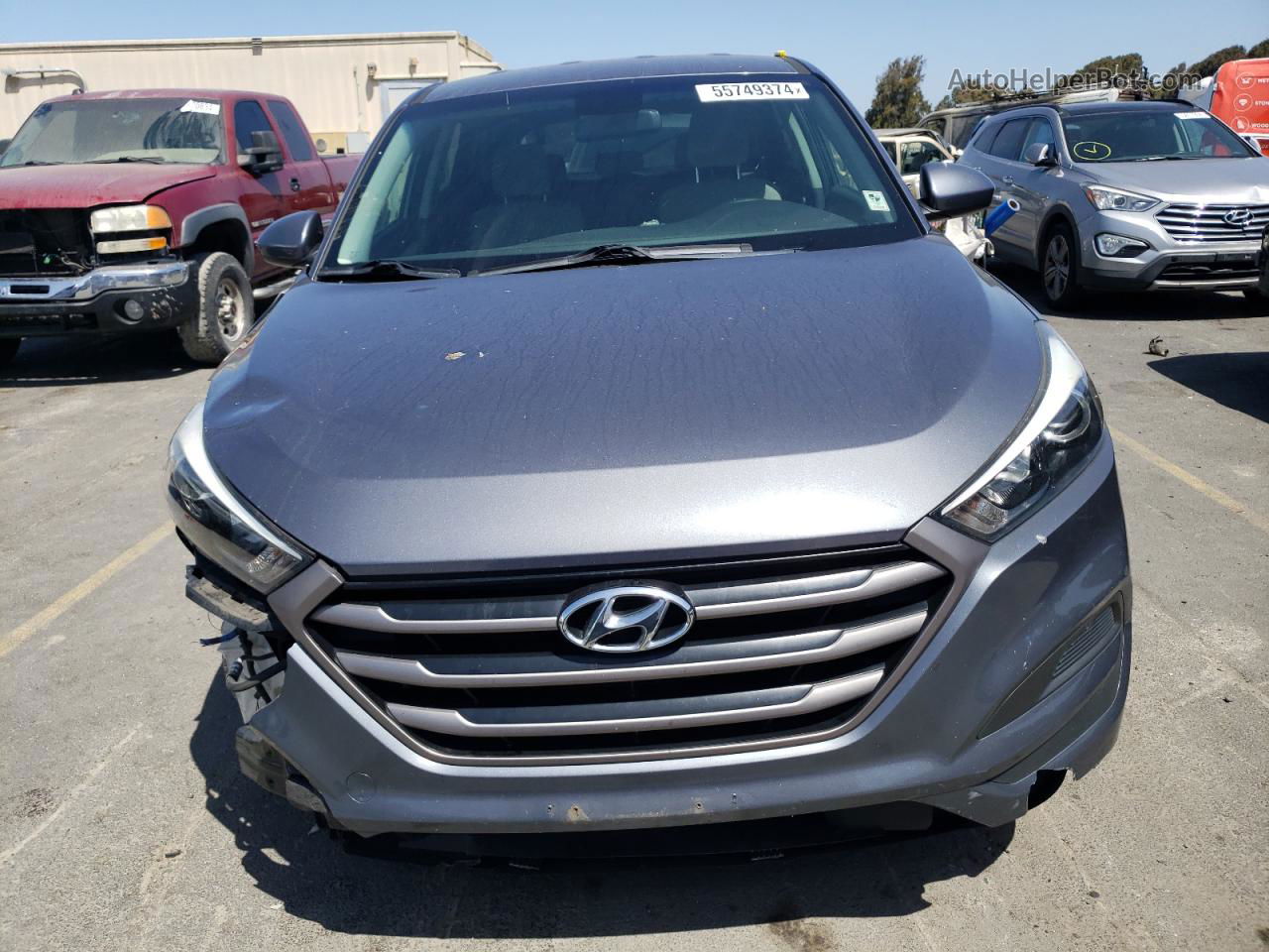 2016 Hyundai Tucson Se Gray vin: KM8J23A40GU213806