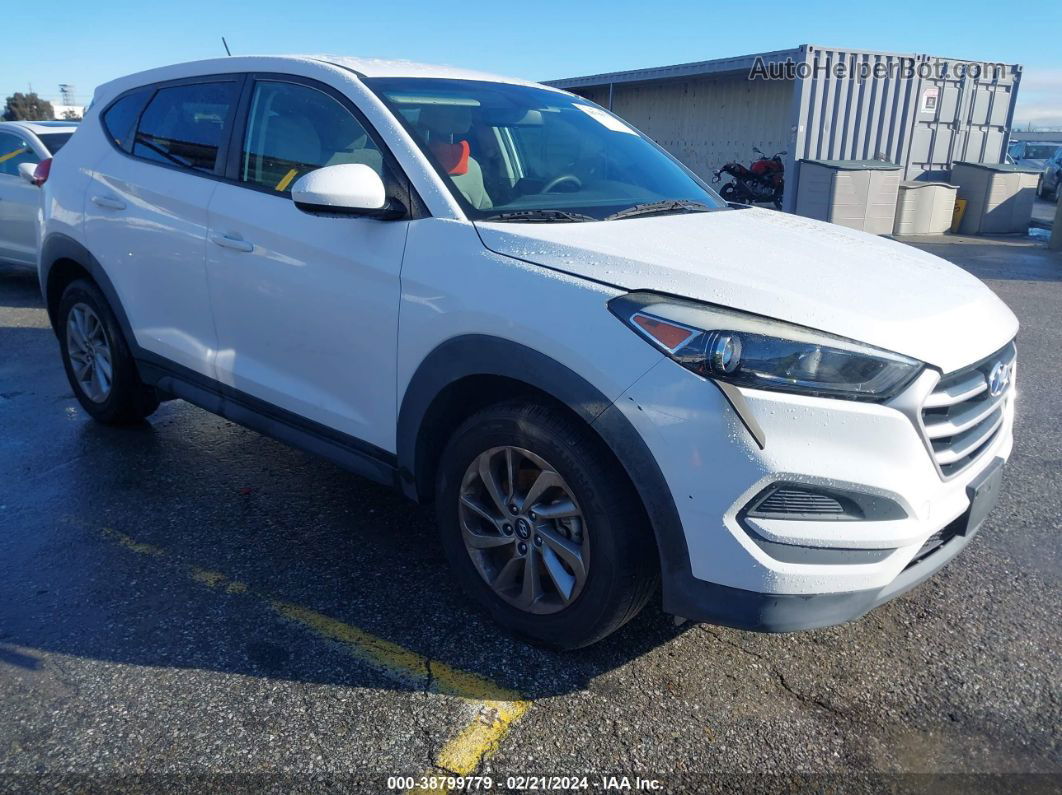 2017 Hyundai Tucson Se White vin: KM8J23A40HU551322