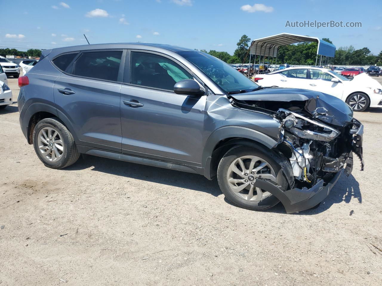 2018 Hyundai Tucson Se Gray vin: KM8J23A40JU681252